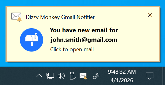 Gmail Notifier screenshot